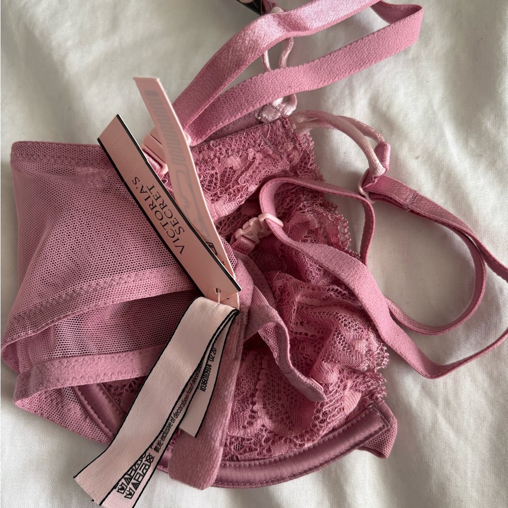 Victoria’s Secret Sexy Tee Unlined Lace Demi Bra in Dusk Mauve NWT - Picture 4 of 5